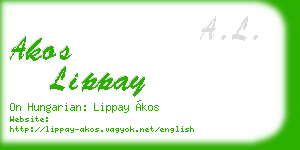 akos lippay business card