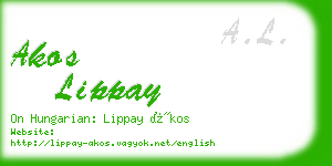 akos lippay business card